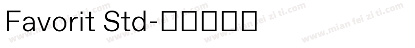 Favorit Std字体转换